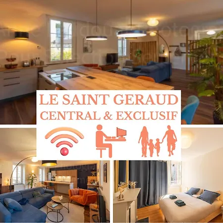 Apartment Le St Geraud, 3 Chambres, Premium Avec Fibre, Centre